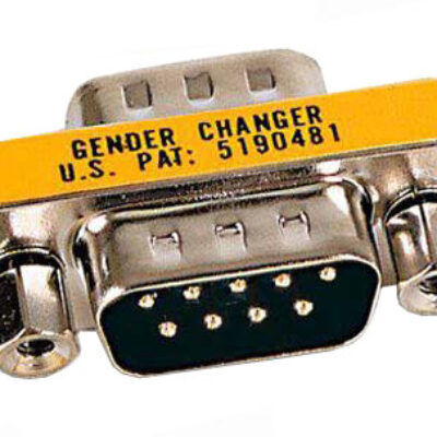 MINI ADATTATORE NULL MODEM 9 POLI MASCHIO/FEMMINA