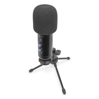 Microfono a condensatore USB, professionale DIGITUS