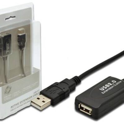 ESTENSORE DI LINEA USB 2.0 MASCHIO/FEMMINA CON CAVO DA MT. 5