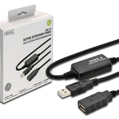 ESTENSORE DI LINEA USB 2.0 MASCHIO/FEMMINA CON CAVO DA MT. 10