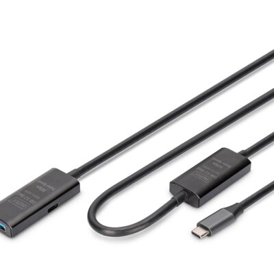 Cavo di prolunga attivo USB 3.2 Gen1 5G, USB-C – USB-A, 10 mt