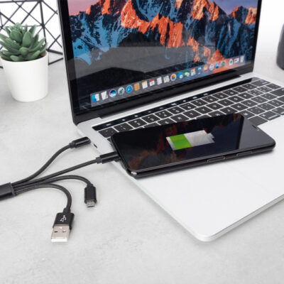 CAVO DI RICARICA 3 IN 1 USB A, Lightning + Micro USB + USB-C DIGITUS CM 15