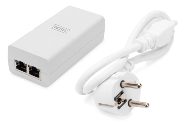 Iniettore Gigabit Ethernet PoE++ 802.3at, 30 W piccolo alloggiamento, bianco