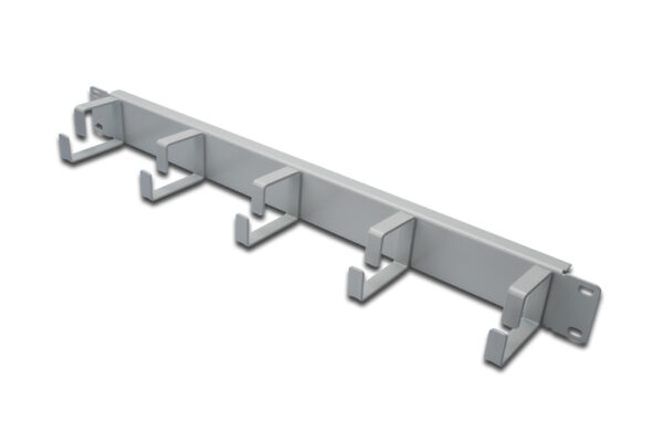 PANNELLO GUIDACAVI CON ANELLI PER ARMADI RACK 19" 1U GRIGIO