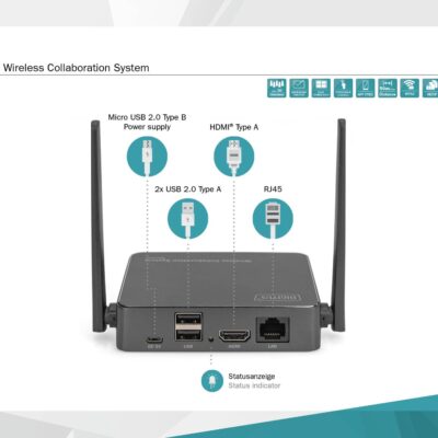 SISTEMA DI PRESENTAZIONE WIRELESS PER NOTEBOOK – SMARTPHONE SU SCHERMO DIGITUS