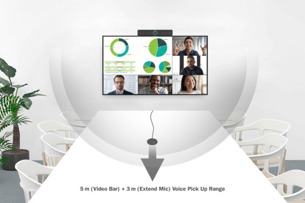 DIGITUS Barra video all-in-one 4K Pro - sistema per videconferenze