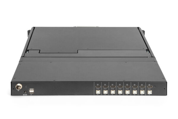Console KVM modulare HD LCD con TFT da 19", connessione KVM HDMI a 8 porte, touchpad, layout di tastiera italiano