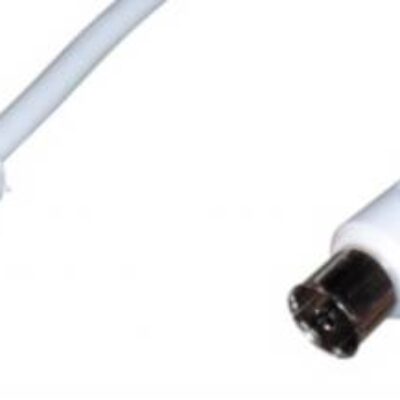 CAVO ANTENNA MASCHIO/FEMMINA MT 2,50 COLORE BIANCO