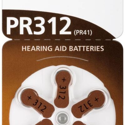 CONFEZIONE 6 PILE A BOTTONE 1,4 VOLT ZINCO PR41 (PR312)