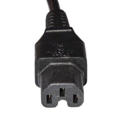 CAVO ALIMENTAZIONE CONNETTORI C14 MASCHIO C15 FEMMINA MT 1,80