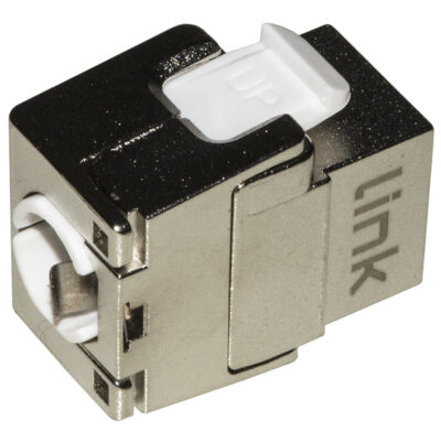 PRESA RETE KEYSTONE JACK RJ45 CATEGORIA 5E SCHERMATA TOOLESS CONTATTI DORATI 50 MICRON