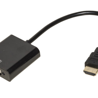 ADATTATORE HDMI® TIPO A MASCHIO A VGA FEMMINA CON PRESA AUDIO STEREO 3,5 MM