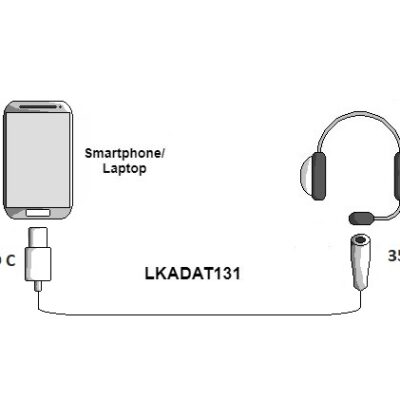 ADATTATORE USB-C MASCHIO – JACK AUDIO 3,5MM FEMMINA