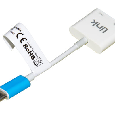 ADATTATORE SPLITTER USB-C MASCHIO PER RICARICA SMARTPHONE E AUDIO CON MICROFONO PER TELEFONATE E MUSICA CM 15