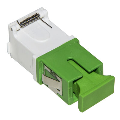 ADATTATORE SC APC SIMPLEX SENZA FLANGIA CON SHUTTER DOOR