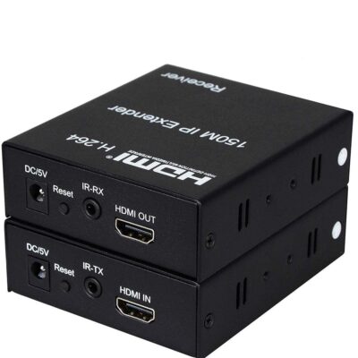 ESTENSORE HDMI TRAMITE CAVO CAT5E/6 FINO A 150 METRI COLLEGAMENTO IN RETE TRAMITE IP