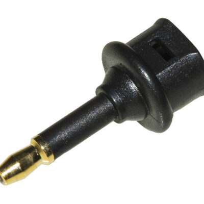 ADATTATORE AUDIO TOSLINK FEMMINA – 3,5MM. MINI JACK MASCHIO