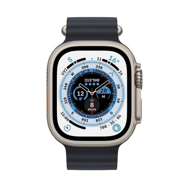 (REFURBISHED) Smartwatch Apple Watch Ultra (A2684) 49mm 32GB GPS+Cell OLED Touchscreen Midnight Ocean Band [Grade A]