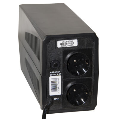 GRUPPO DI CONTINUITA’ LINE INTERACTIVE PWM 500 VA 300 WATT CON 2 PRESE