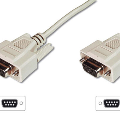 CAVO PROLUNGA 9 POLI (PER MODEM MOUSE ECC.) CUSTODIE PRESSOFUSE VITI LUNGHE CONNESSIONI DRITTE FEMMINA/FEMMINA MT.2