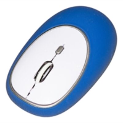 MOUSE GOMMATO WIRELESS COLORE BLU
