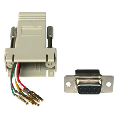 CONNETTORE MODULARE 9 POLI FEMMINA – 8 POLI RJ45