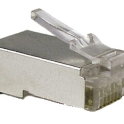 Connettori Alantik RJ45 CAT5 FTP metallo dorato 10 pezzi