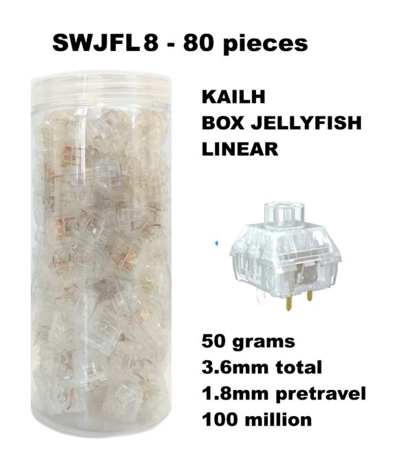 Set 80 sottotasti Switch Kailh JellyFish Linear