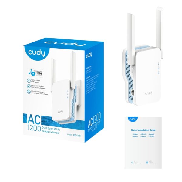 Range extender Wi-Fi mesh AC1200